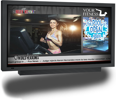telewizja w siłowniach i fitness klubach, telewizor